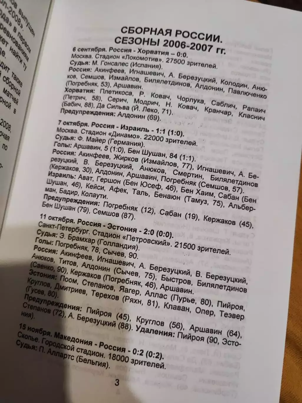 Футбольный календарь справочник Авангард Курск 2008 1