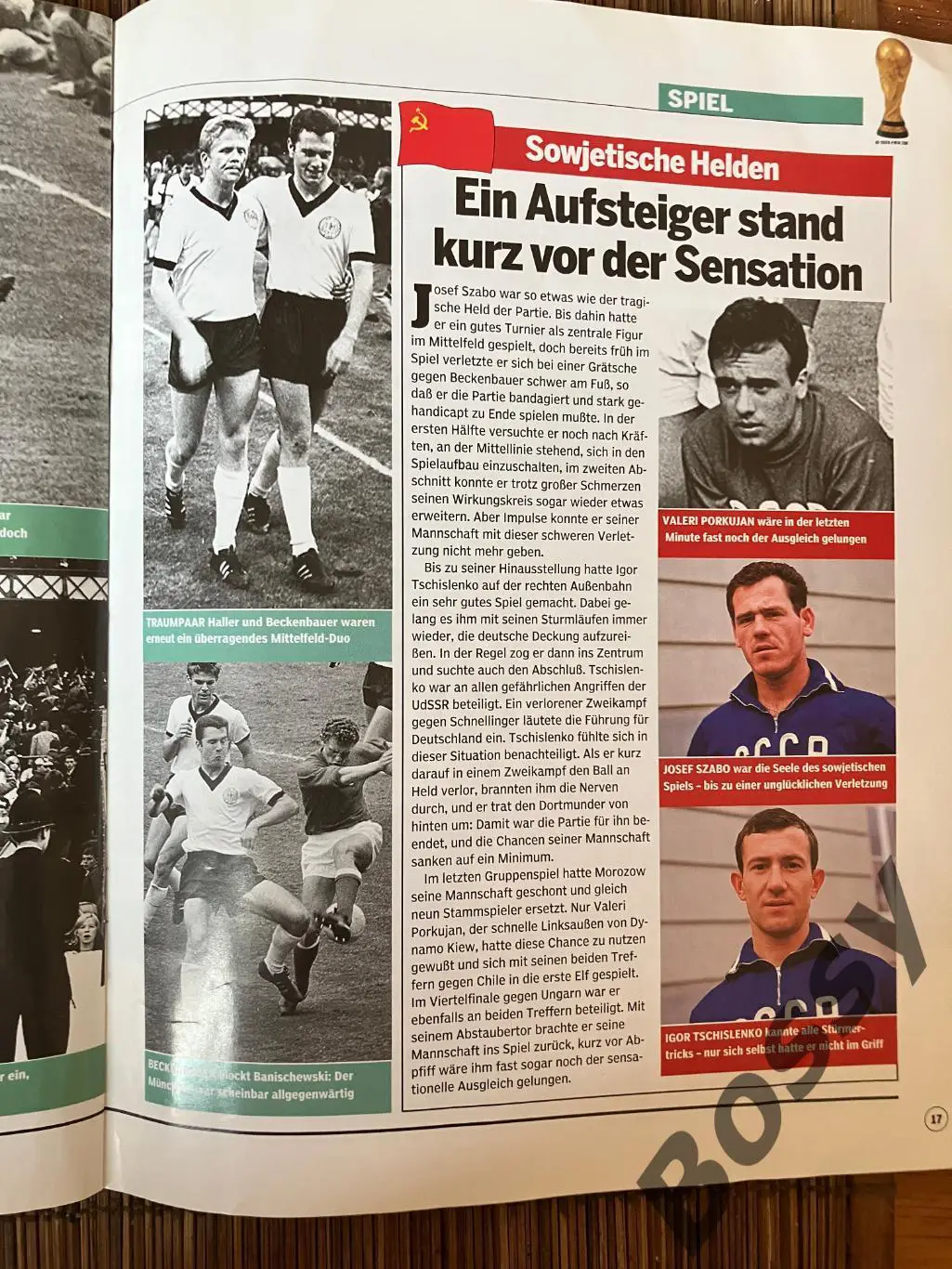 Bild am Sonntag Halbfinale 1966 (полуфинал Чемпионата Мира 1966: ФРГ - СССР) 4