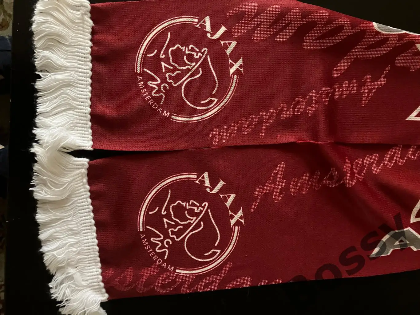 Ajax Amsterdam (Аякс Амстердам) - шарф футбольный, двухсторонний, 2000 год 2