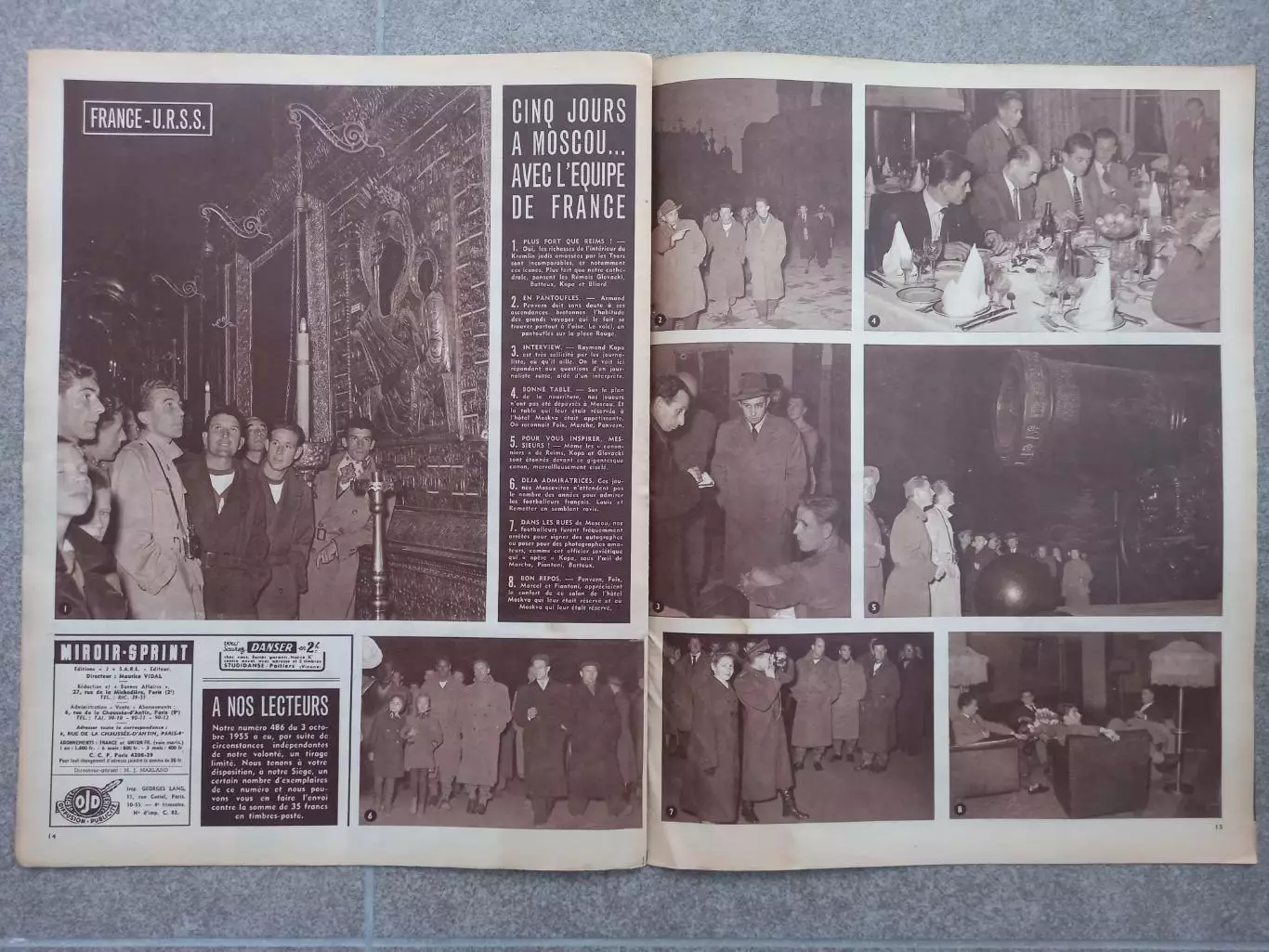 Miroir sprint 1955 489 СССР - Франция 2