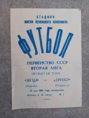 Звезда Пермь - Динамо Барнаул 1981