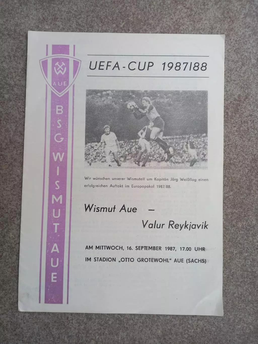 Висмут Ауэ - Валюр Рейкьявик 1987