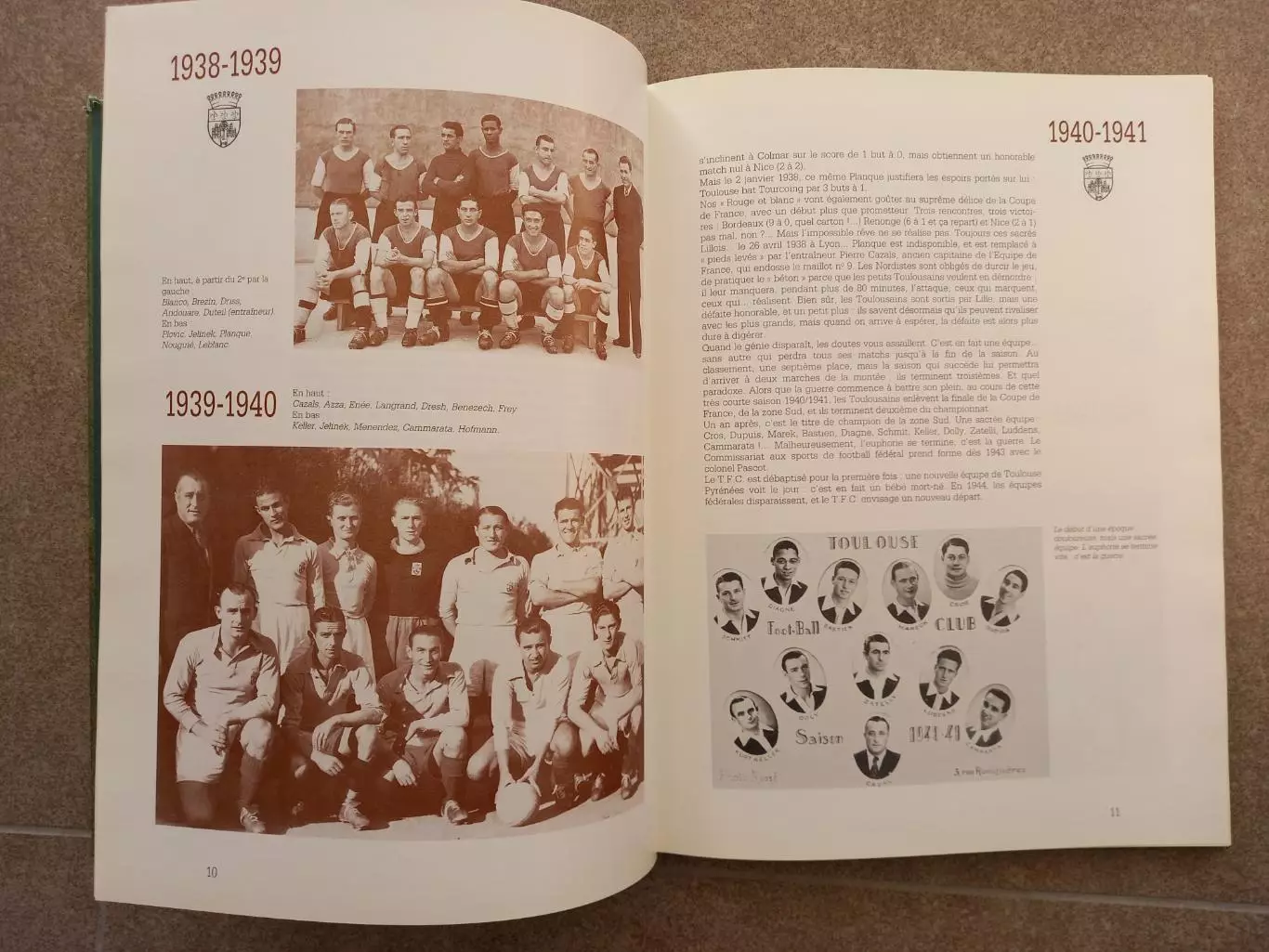 Франция Le grande aventure du Toulouse FC de 1937 Футбол 1986 1