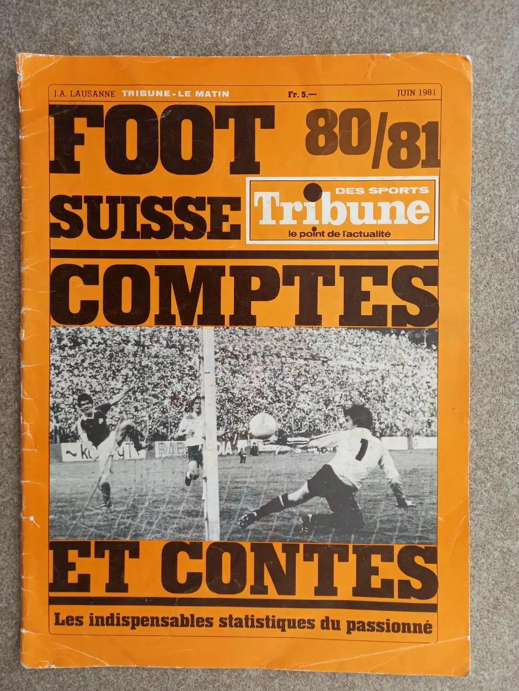Matin Foot Suisse 1980 81