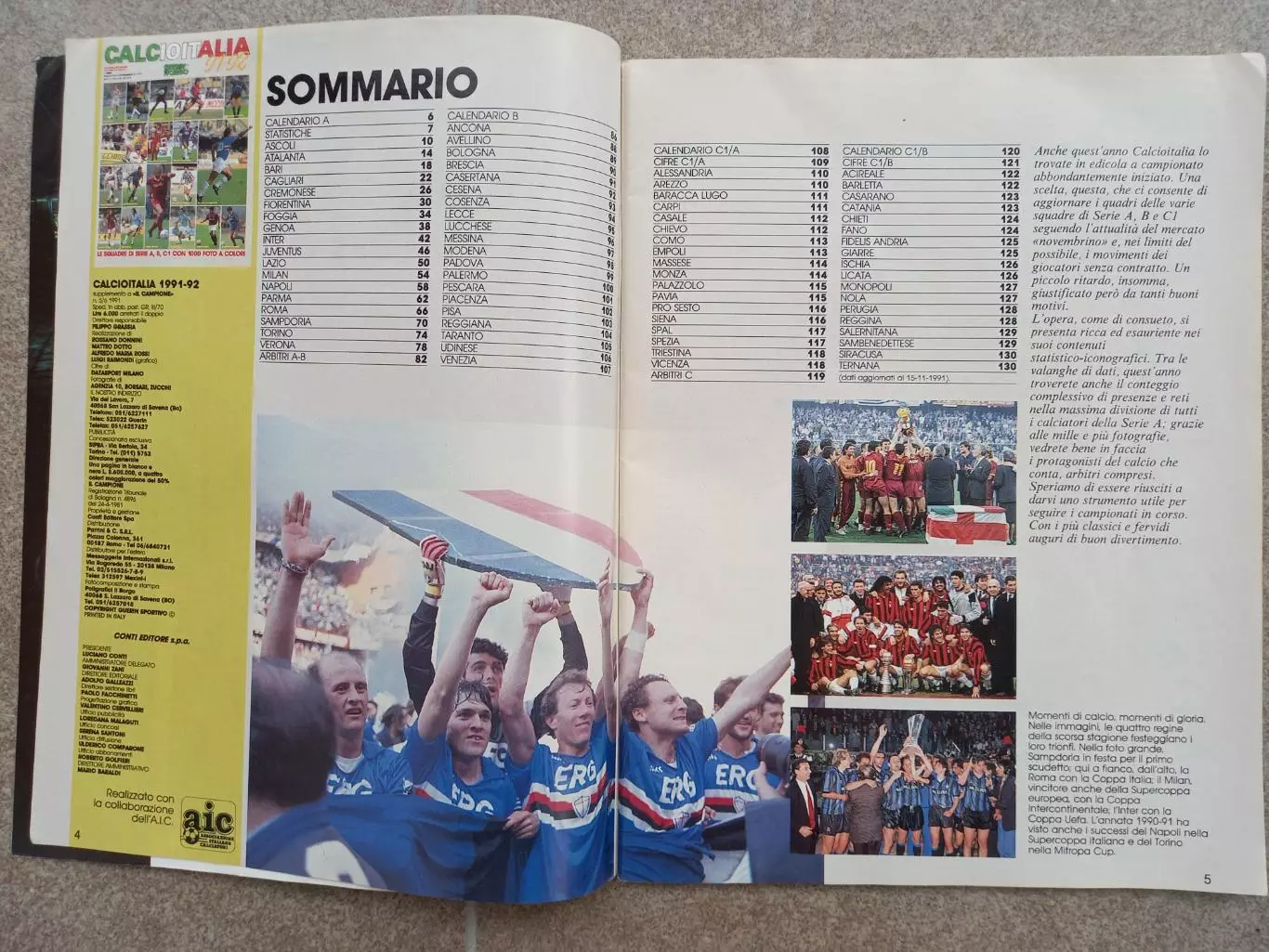 CALCIOITALIA 1991 92 1