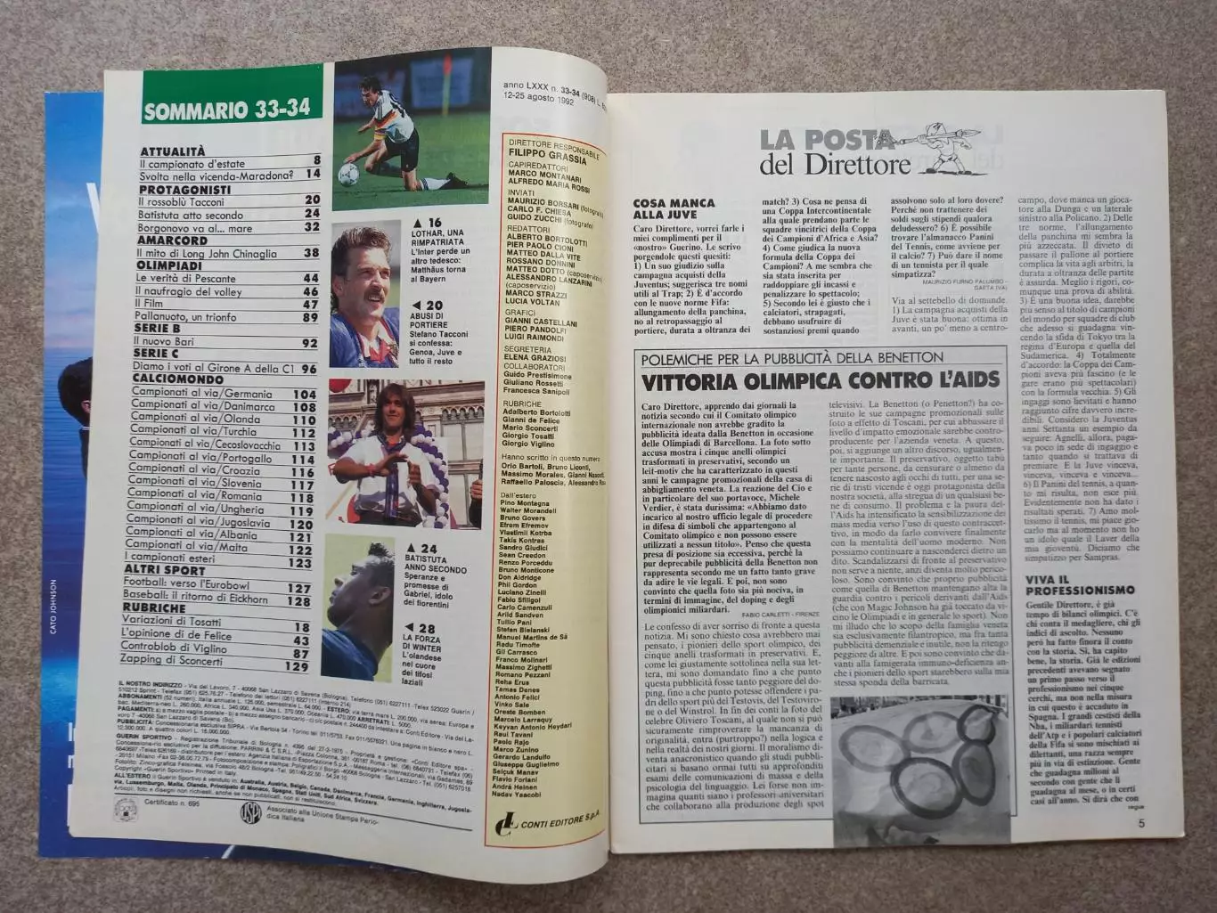 Guerin sportivo 1992 33 - 34 БЕЗ ПОСТЕРА 1