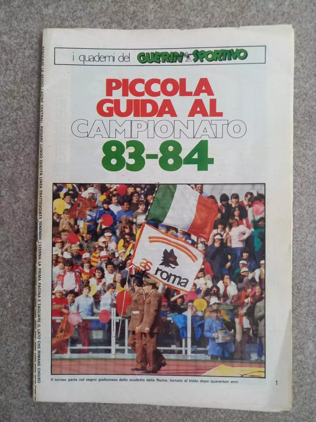 Guerin sportivo Piccola guida campeonato 83 84