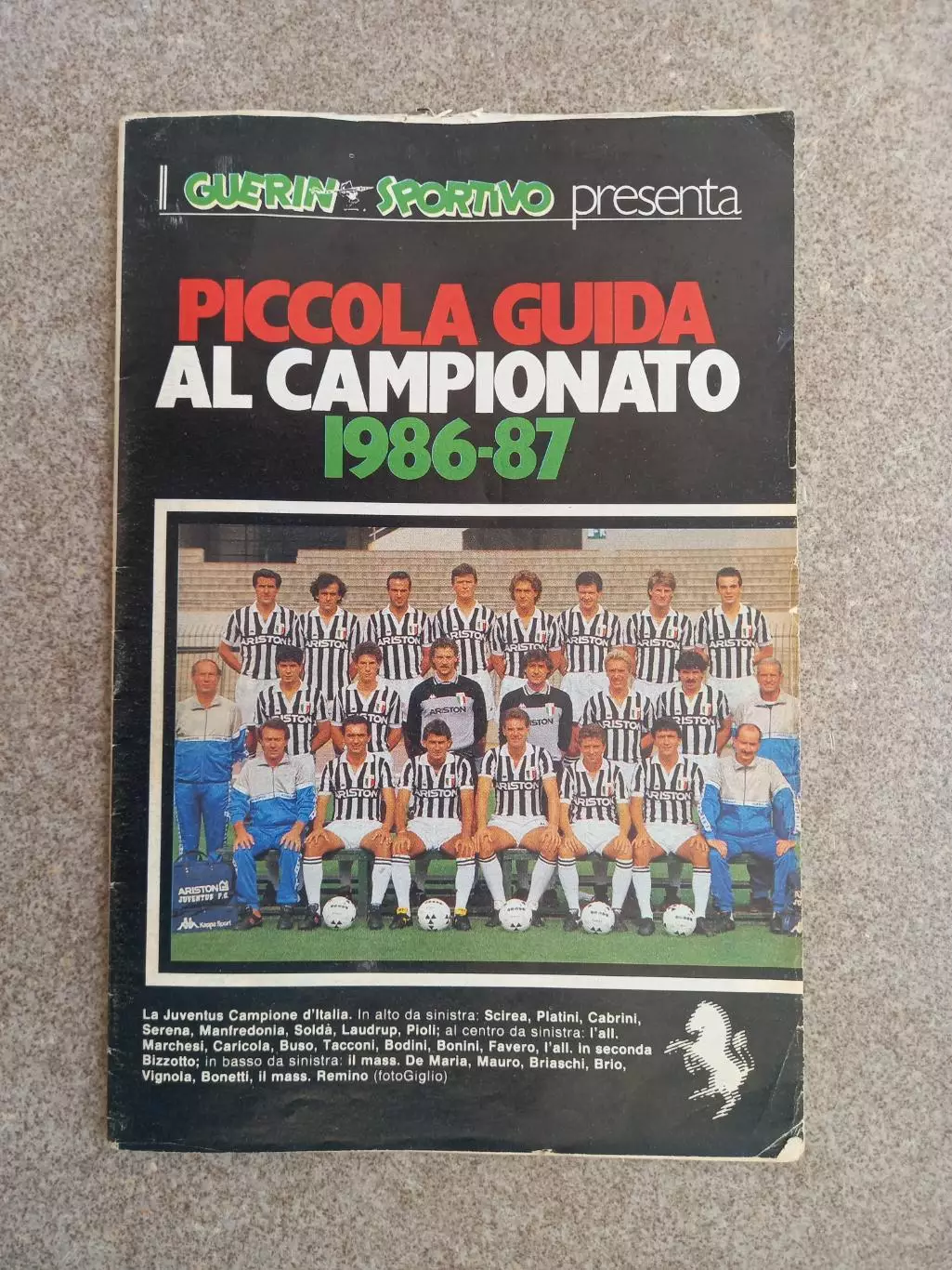 Guerin sportivo Piccola guida campeonato 86 87