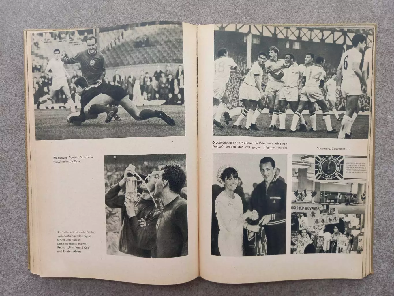 ГДР Fussball Weltmeisterschaft 1966 Sportverlag Berlin Чемпионат мира 3