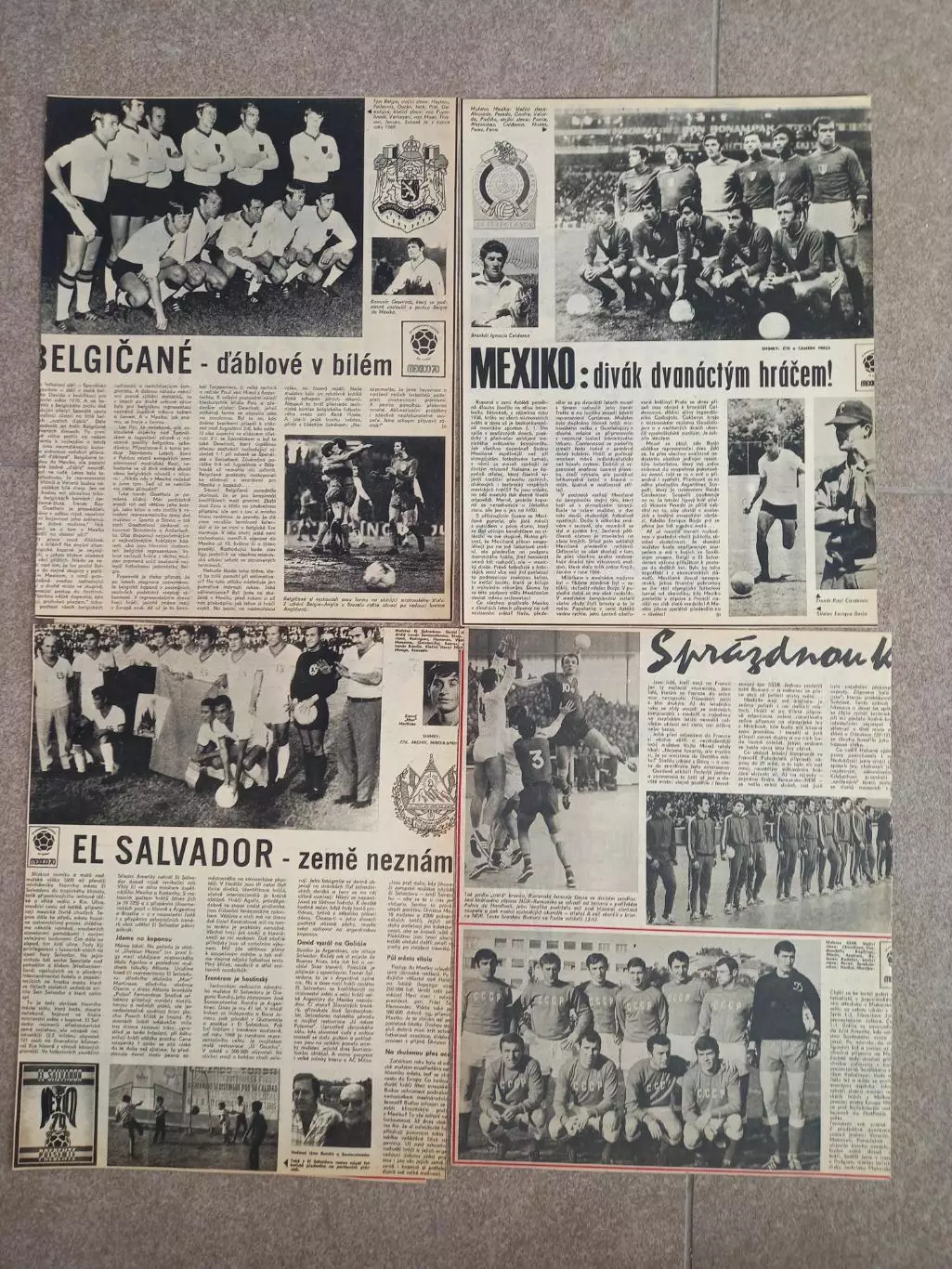 Stadion 1970 Чемпионат мира Представление участников