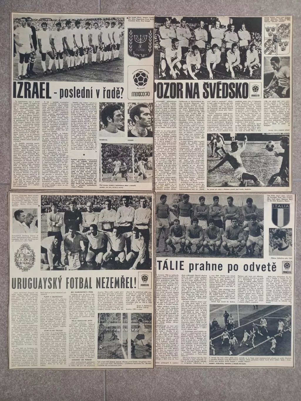 Stadion 1970 Чемпионат мира Представление участников 1