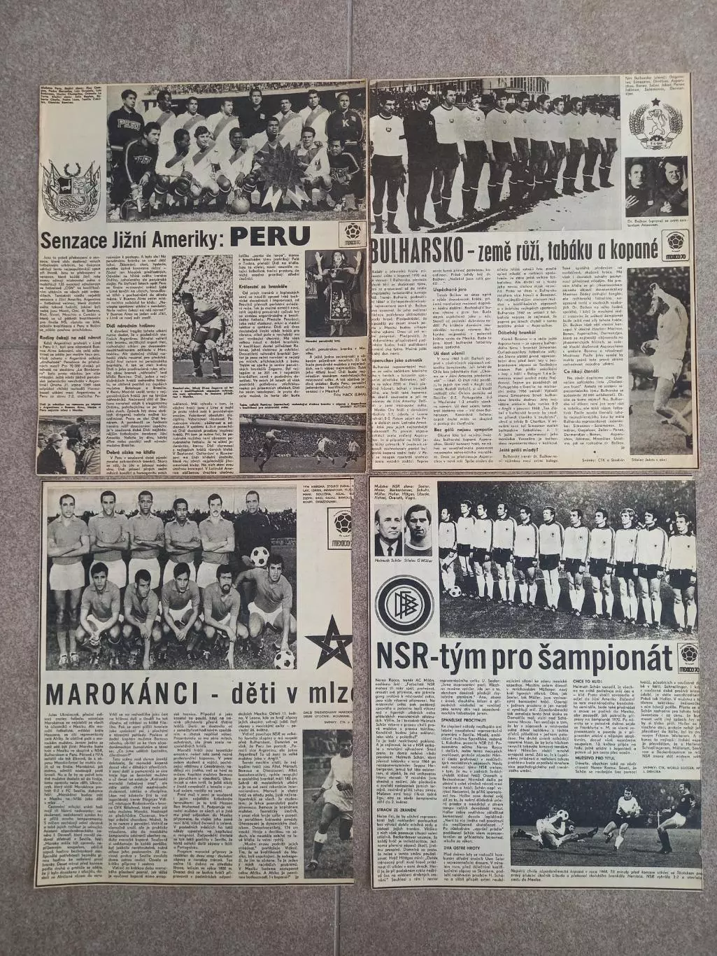 Stadion 1970 Чемпионат мира Представление участников 3