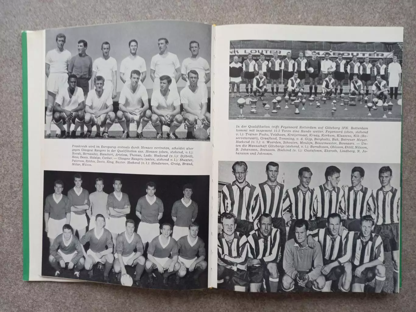 Германия EUROPAPOKAL 1962 Copress Футбол Кубок чемпионов 1961 - 62 1