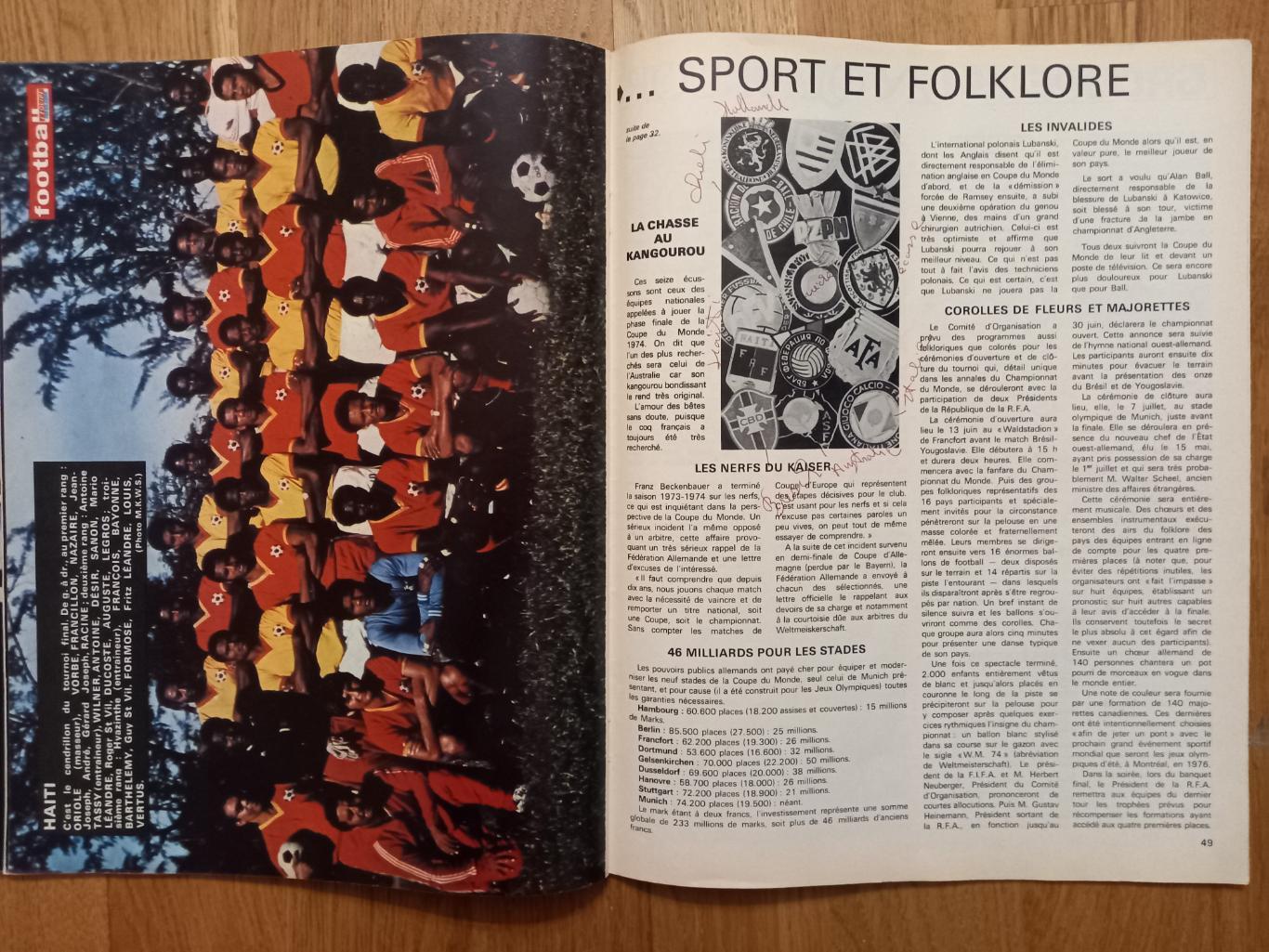 Football magazine 1974 173 Чемпионат мира 6