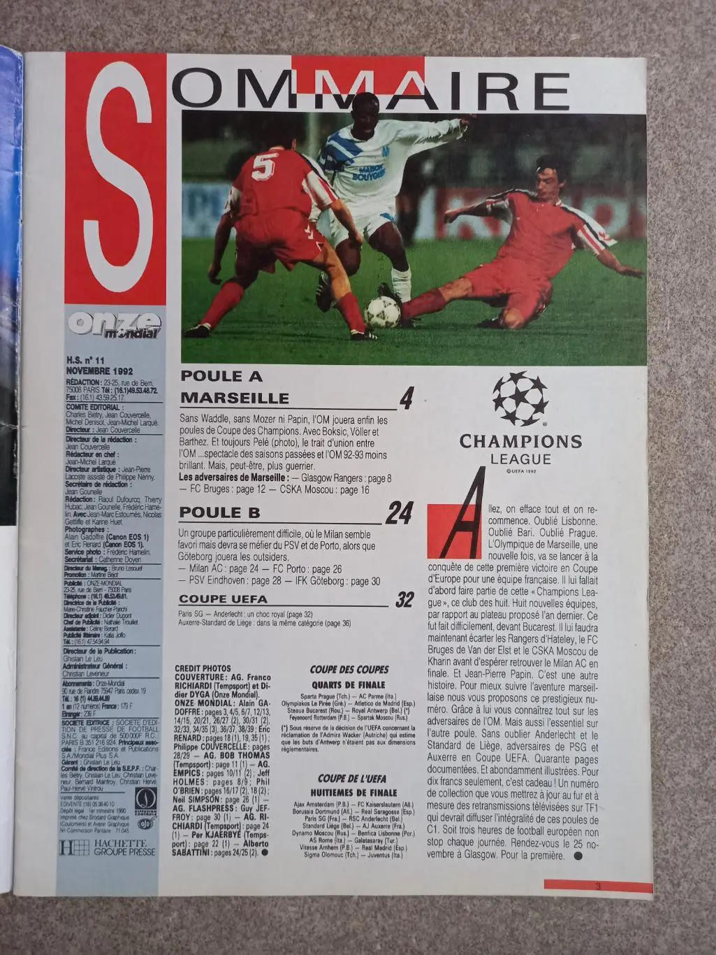 Onze mondial HS 11 1992 1