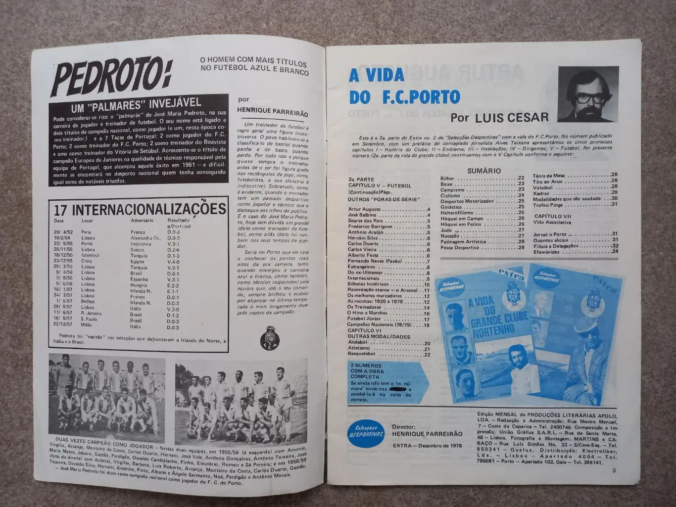 Seleccoes desportivas Porto 1978 1
