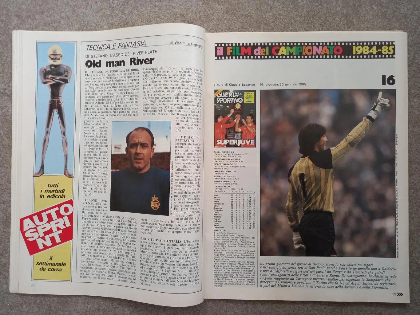 БЕЗ ВКЛАДКИ CALCIOMONDO Guerin sportivo 1985 5 3