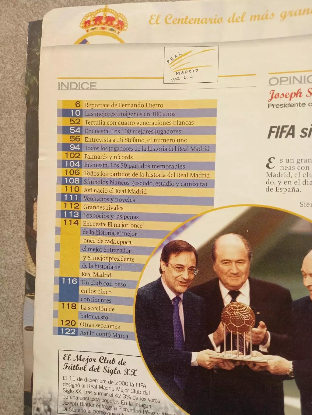 Marca Real Madrid 1902 2002 Реал Мадрид 1