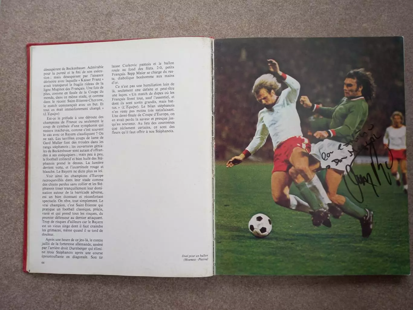 Футбол 1975 Франция Автографы 1