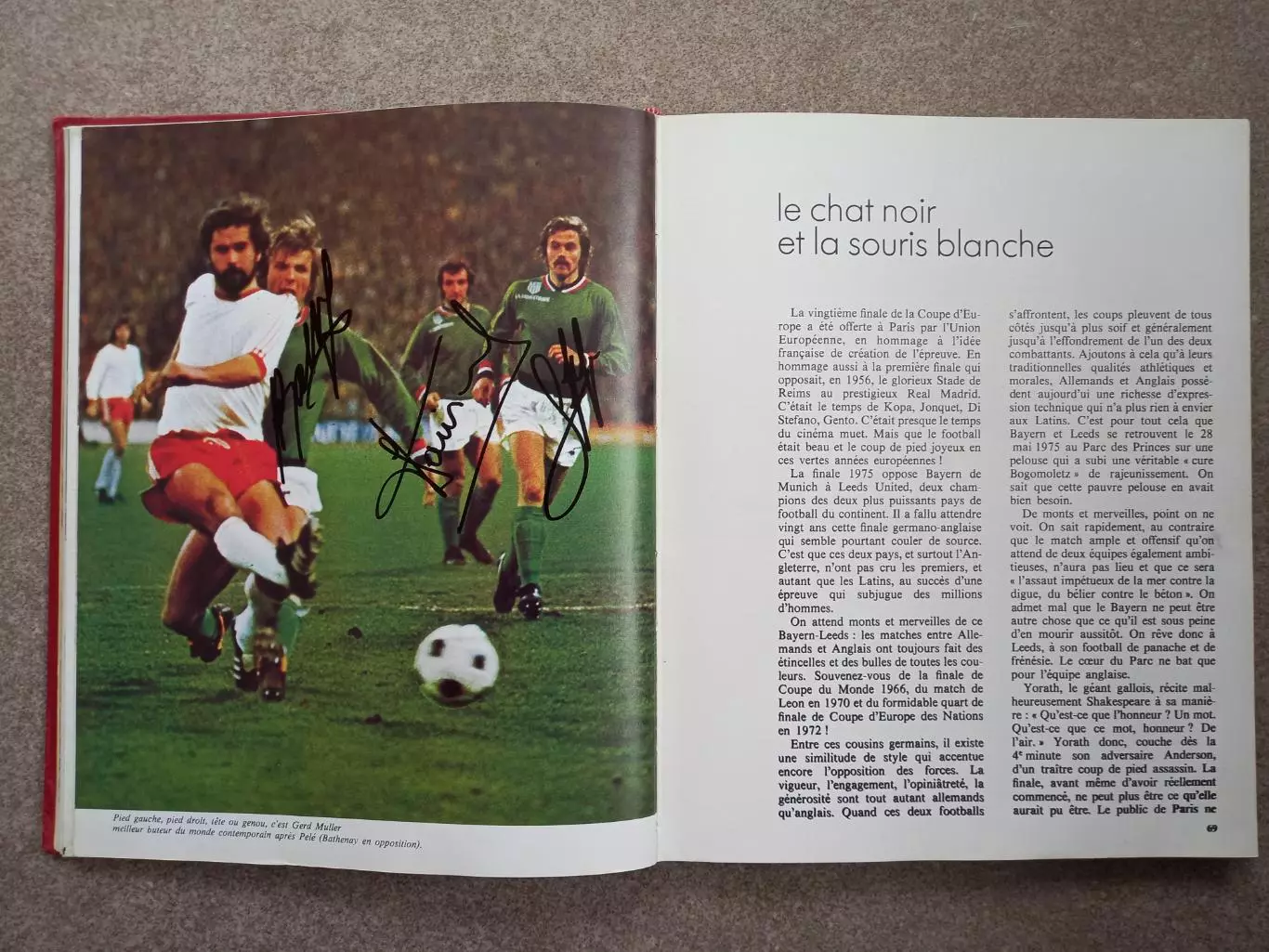 Футбол 1975 Франция Автографы 2