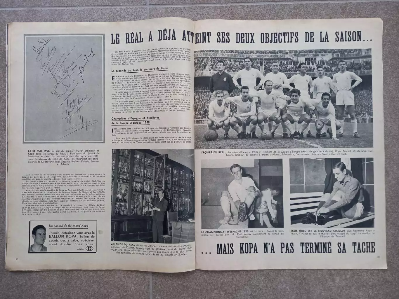 Футбол Miroir sprint 1958 Kopa 3