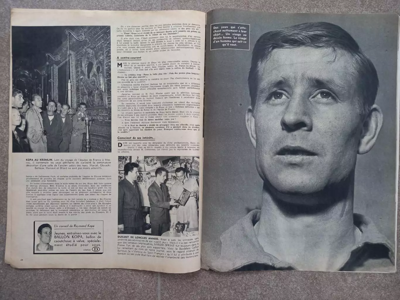 Футбол Miroir sprint 1958 Kopa 4