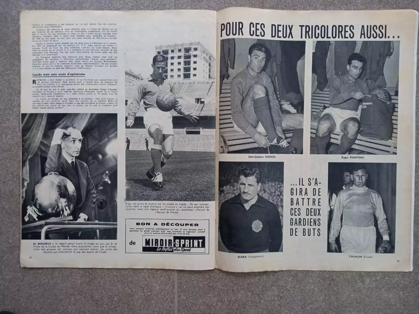Футбол Miroir sprint 1958 Kopa 5