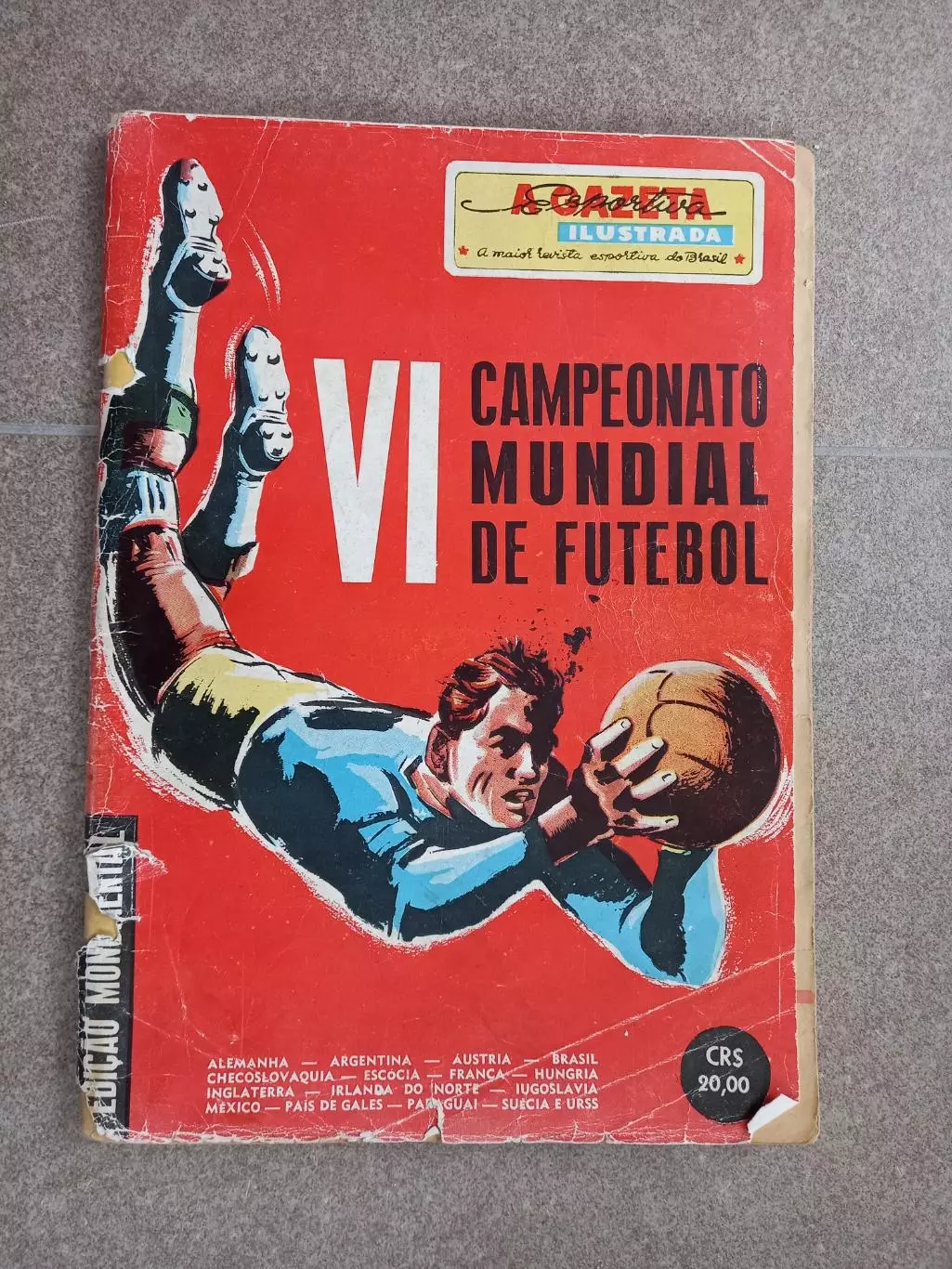 Футбол Gazeta Esportiva 1958 Бразилия Чемпионат мира