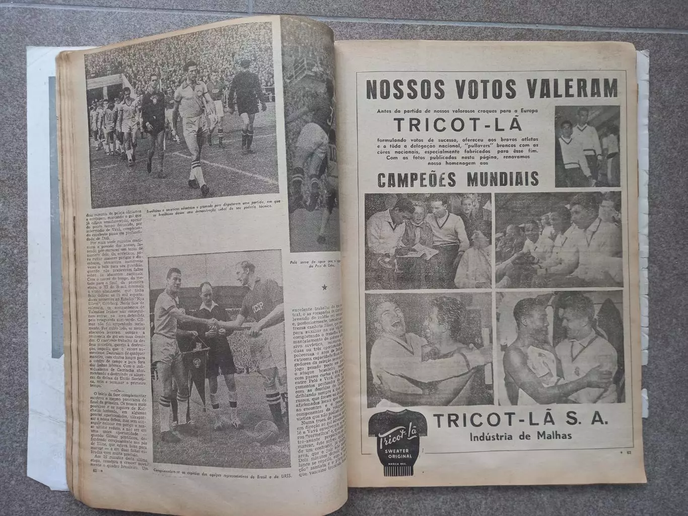 Футбол Gazeta Esportiva 1958 Бразилия Чемпионат мира 3