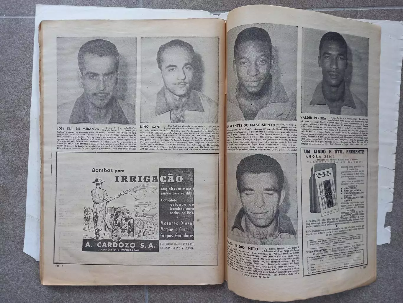 Футбол Gazeta Esportiva 1958 Бразилия Чемпионат мира 6