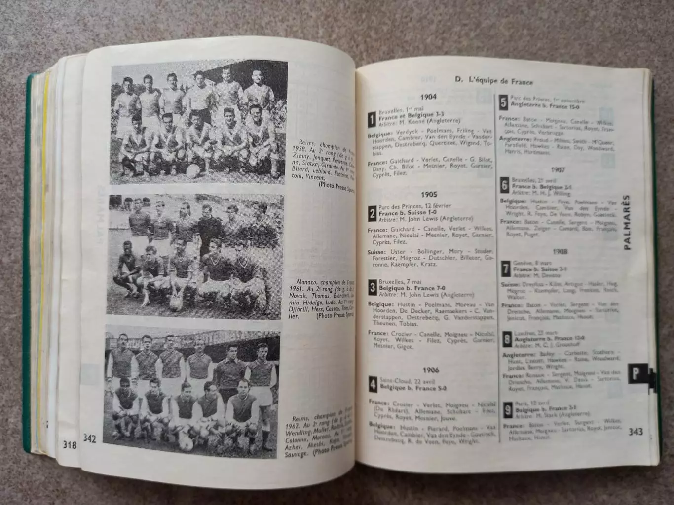 Футбол Карманная энциклопедия Франция 1962 5