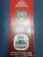 МОЛОТ (Пермь) - СИБИРСКИЕ СНАЙПЕРЫ (Новосибирск) 18-20.01.2026. МХЛ.