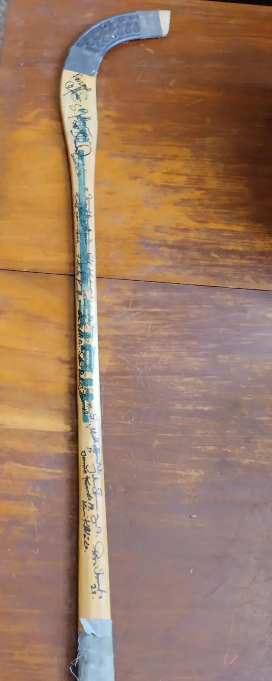 Клюшка игровая с автографами. Хабаровск 1981 год 4