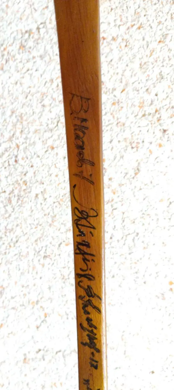 Клюшка сувенирная с автографами. Хабаровск 1976год 3