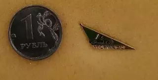 Значок ФК Торпедо Москва - ретроэмблема зеленая