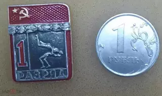Первый разряд СССР. Вольная борьба. Клеймо СФС.