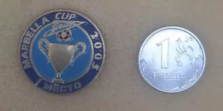 Значок ФК Зенит - победитель турнира в Марбелье в 2005г
