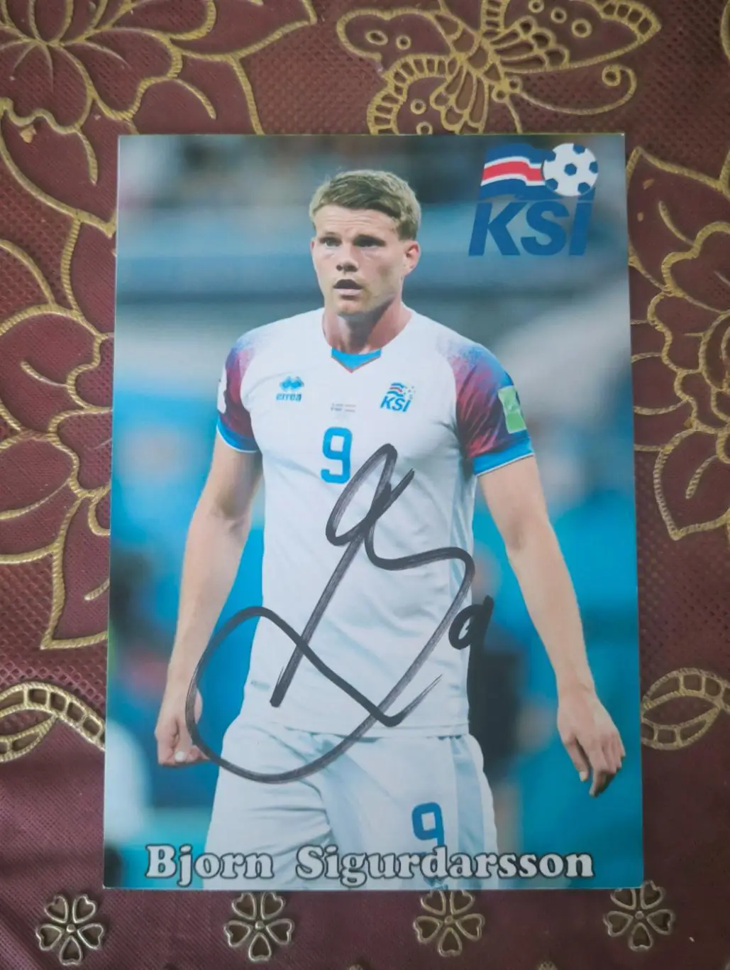 Автограф Бьёрн Сигурдарссона