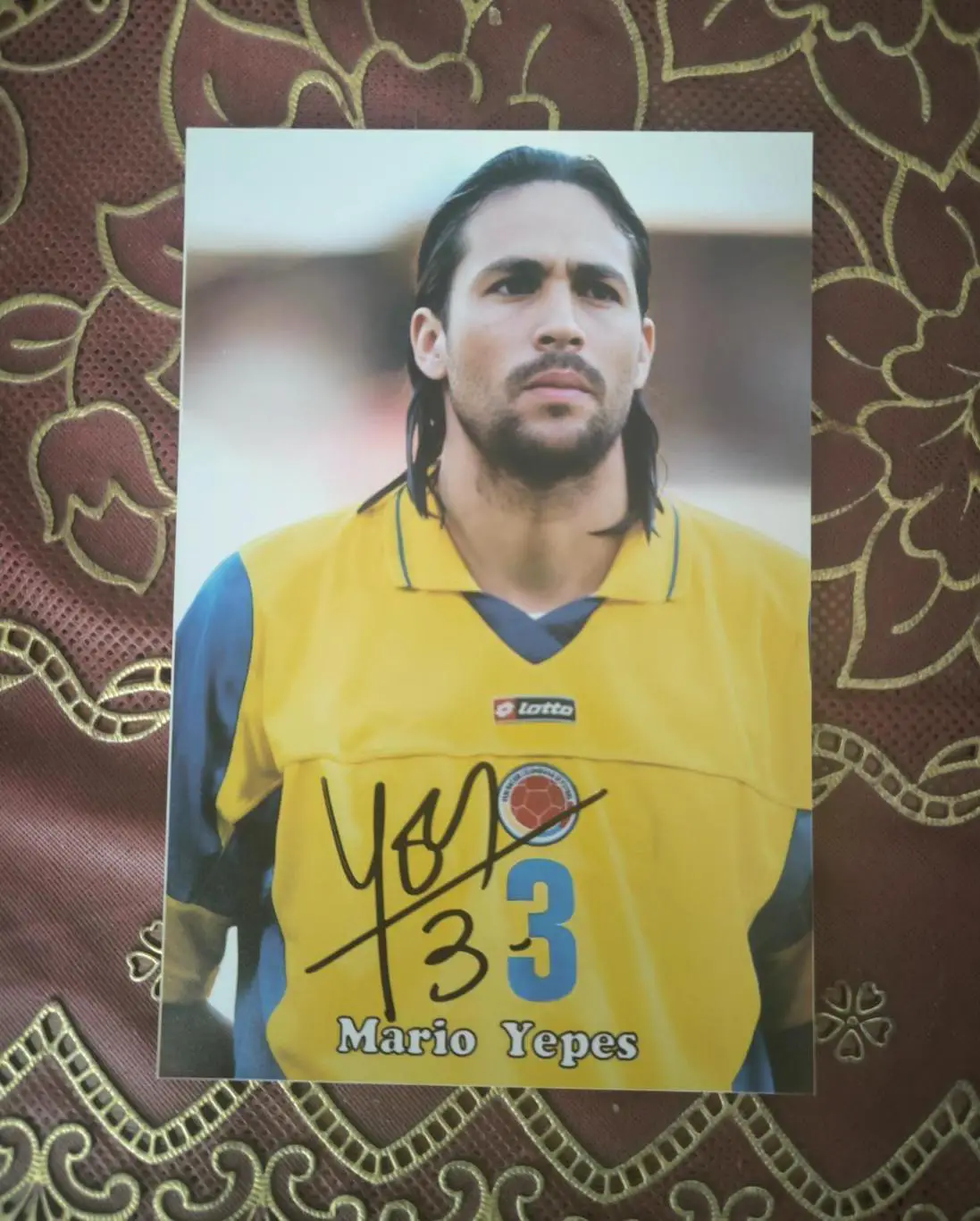 Автограф Марио Йепес