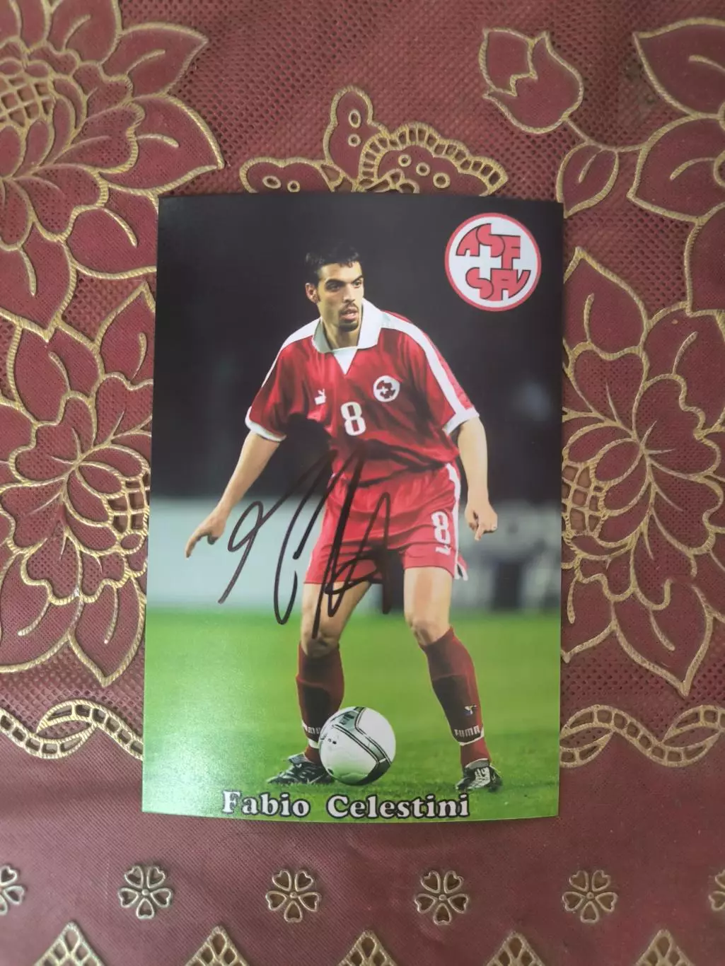 Автограф Фабио Челестини 2