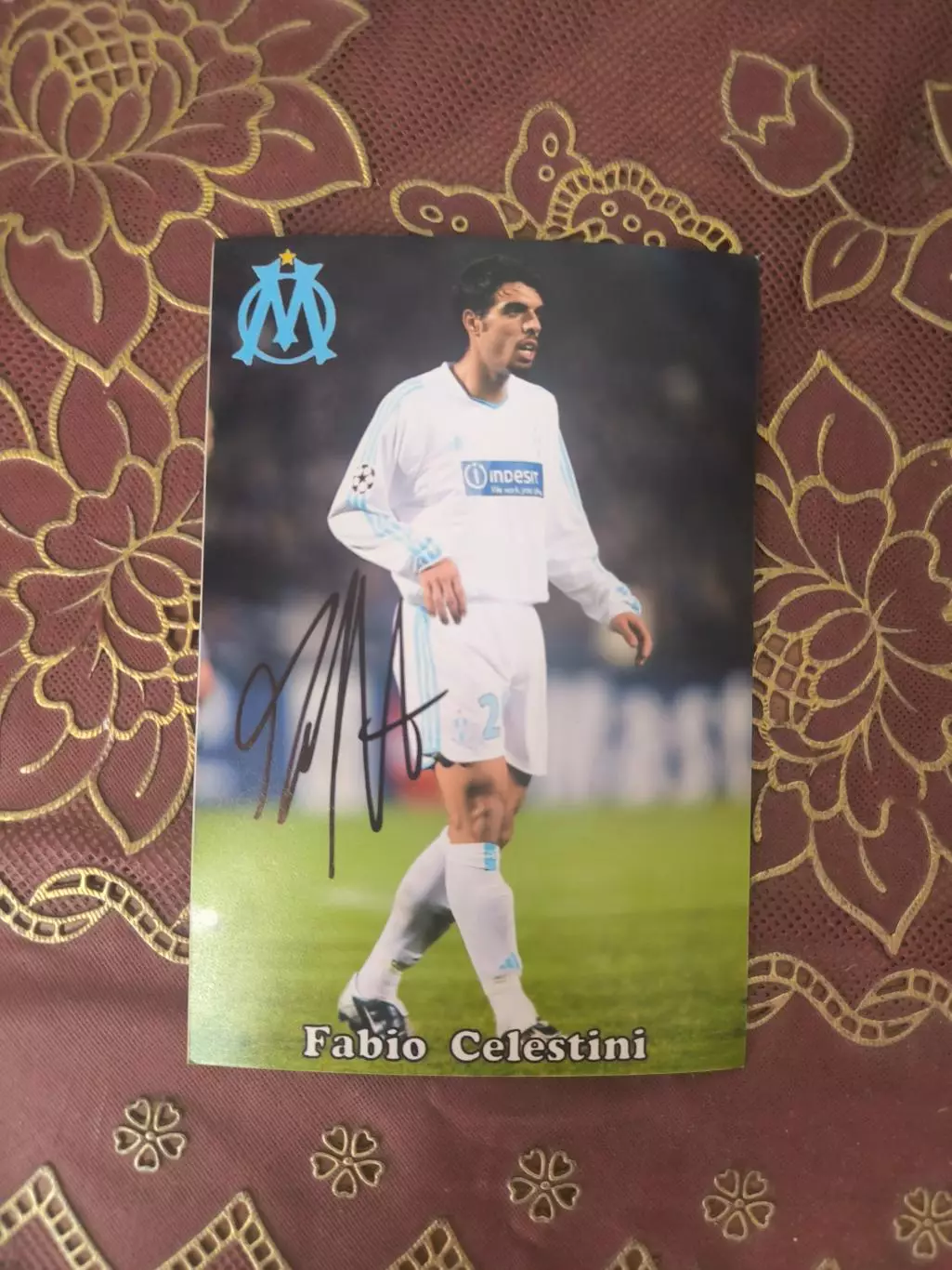 Автограф Фабио Челестини 3