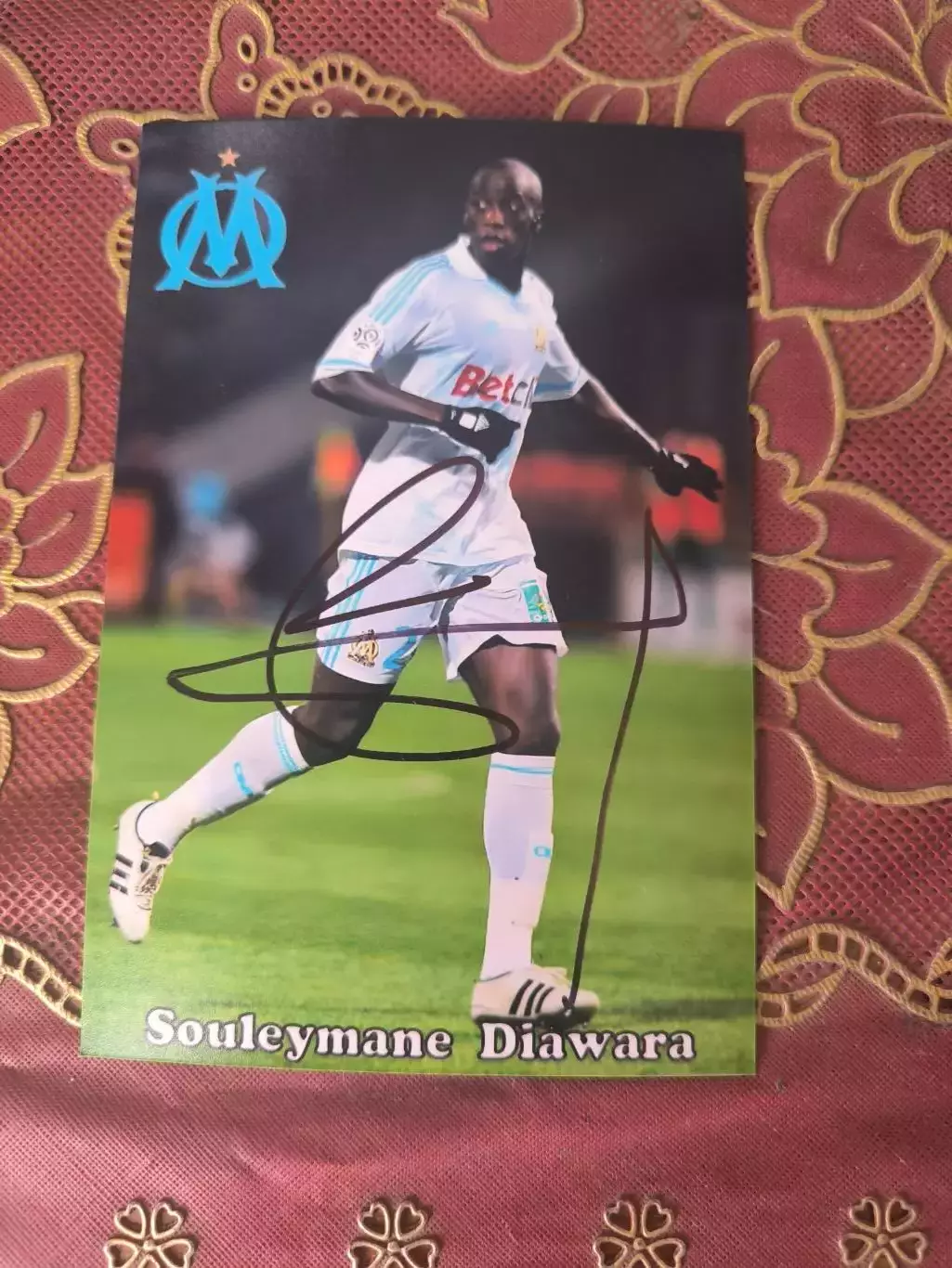 Автограф Сулейман Дьявара 1