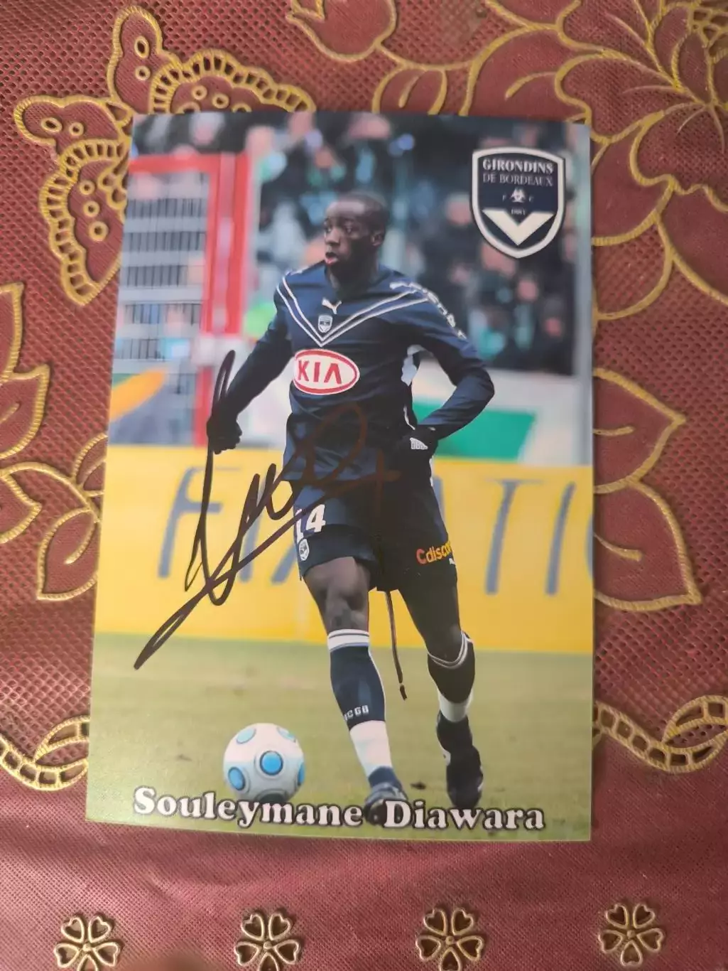 Автограф Сулейман Дьявара 2