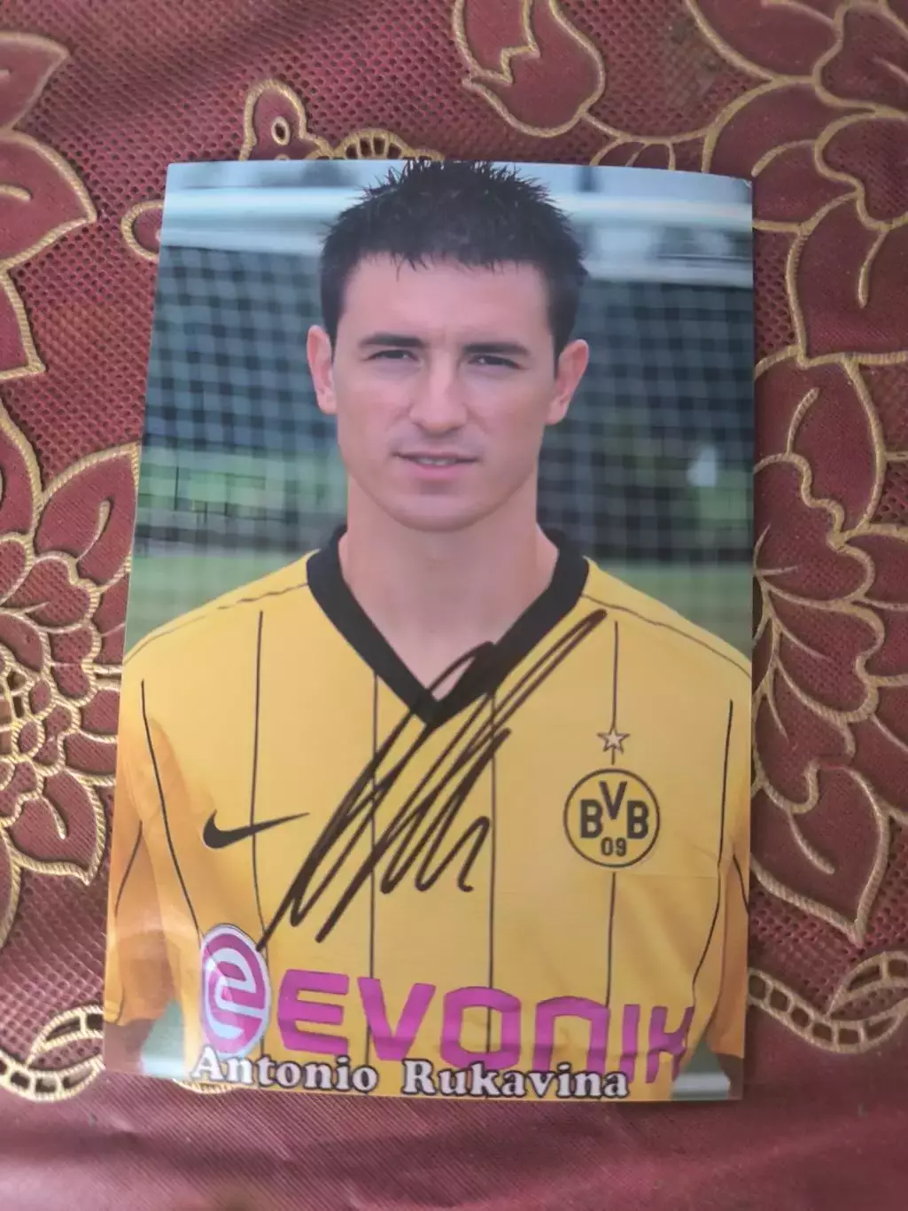 Автограф Антонио Рукавина