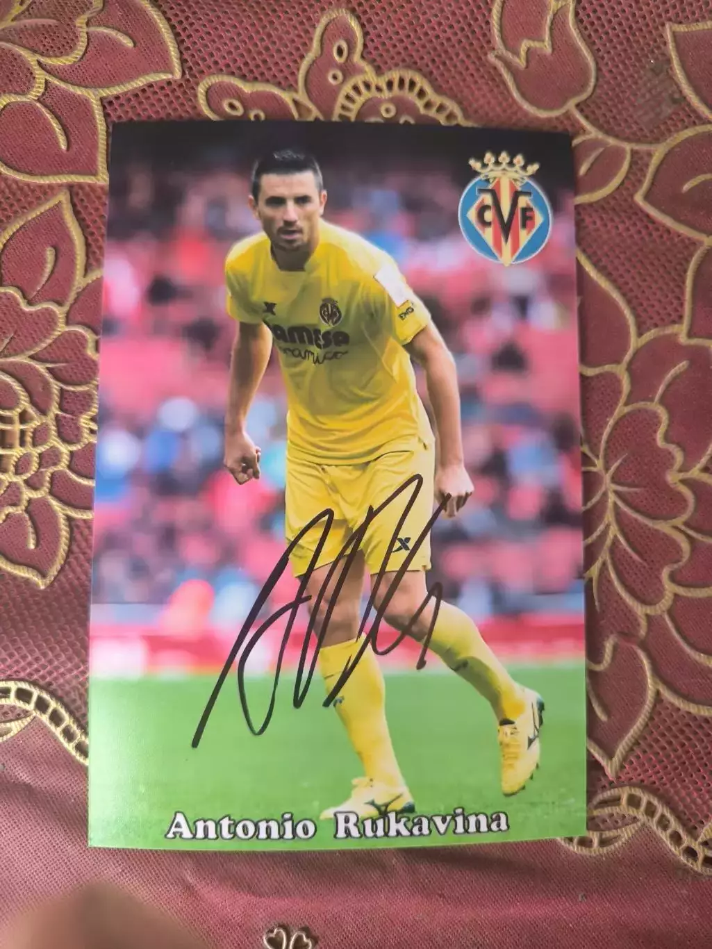 Автограф Антонио Рукавина 2