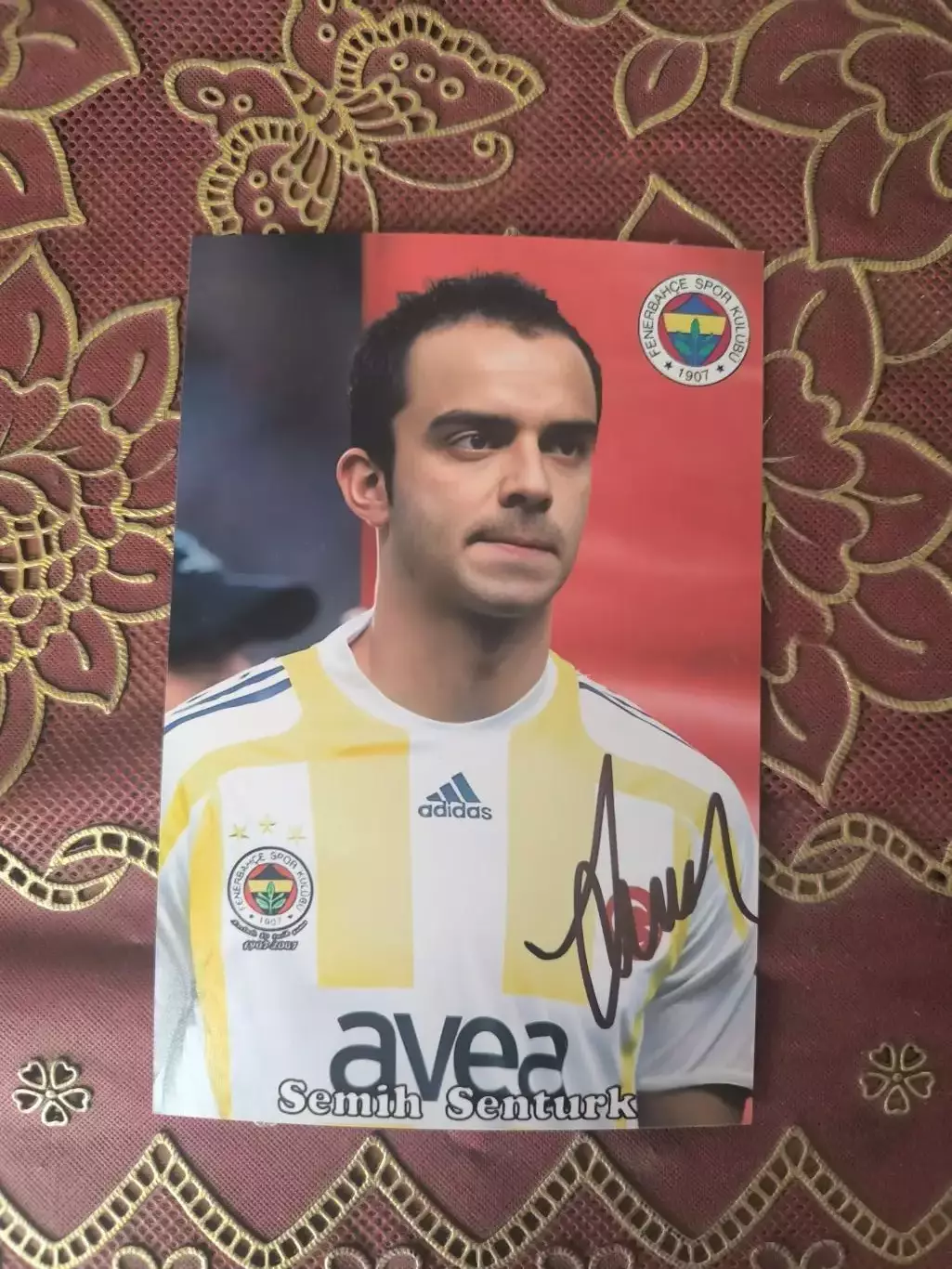 Автограф Семих Шентюрк 1