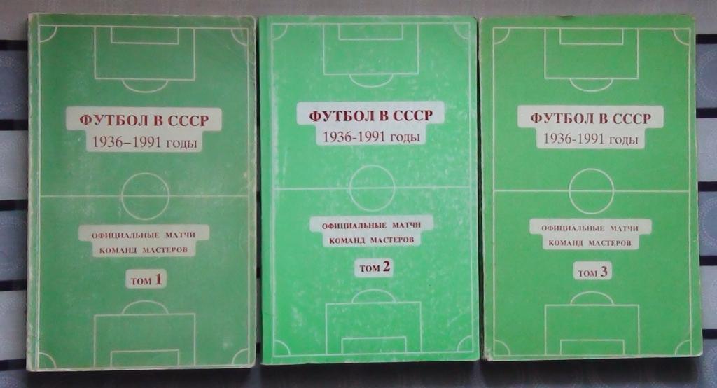 Кошель Футбол в СССР, комплект в 3-х томах