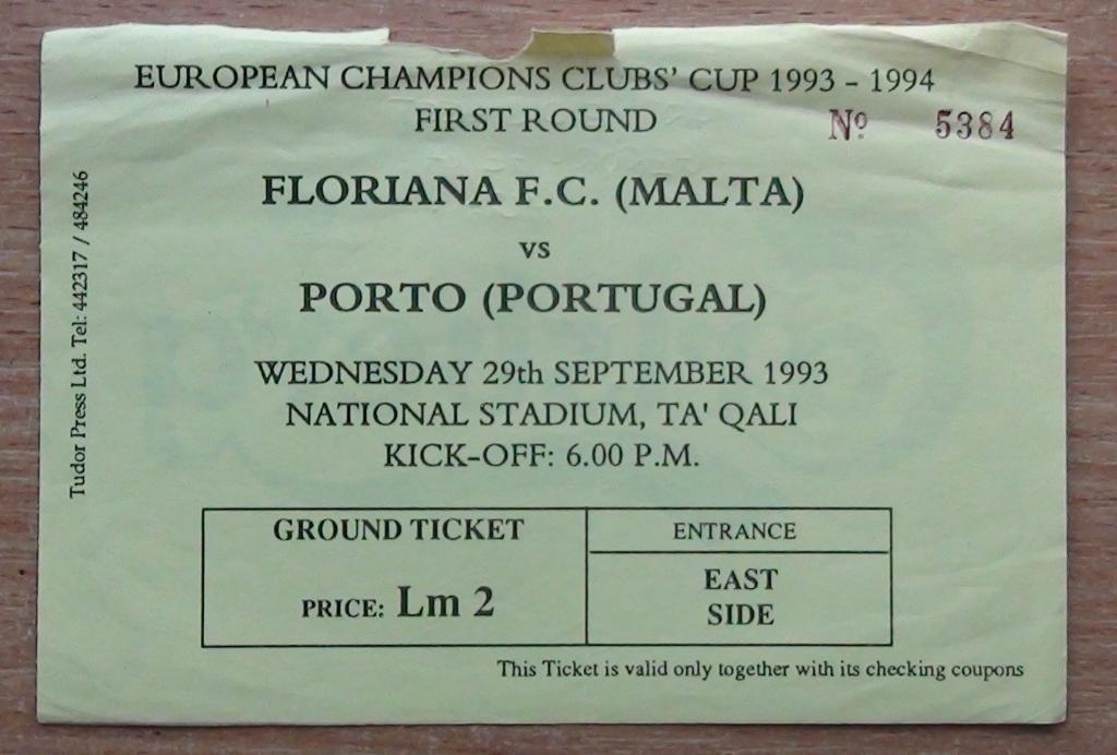 Флориана Мальта - Порто Португалия 1993