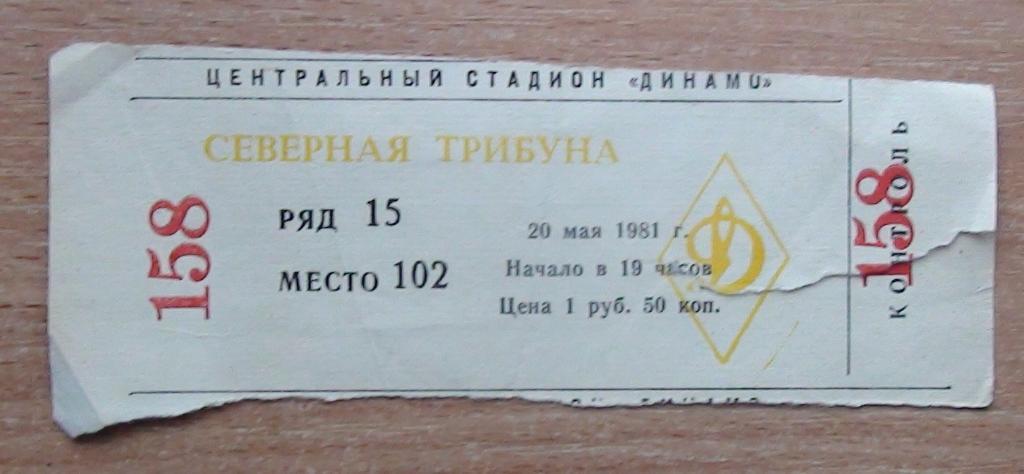 ЦСКА Москва - Таврия Симферополь 1981
