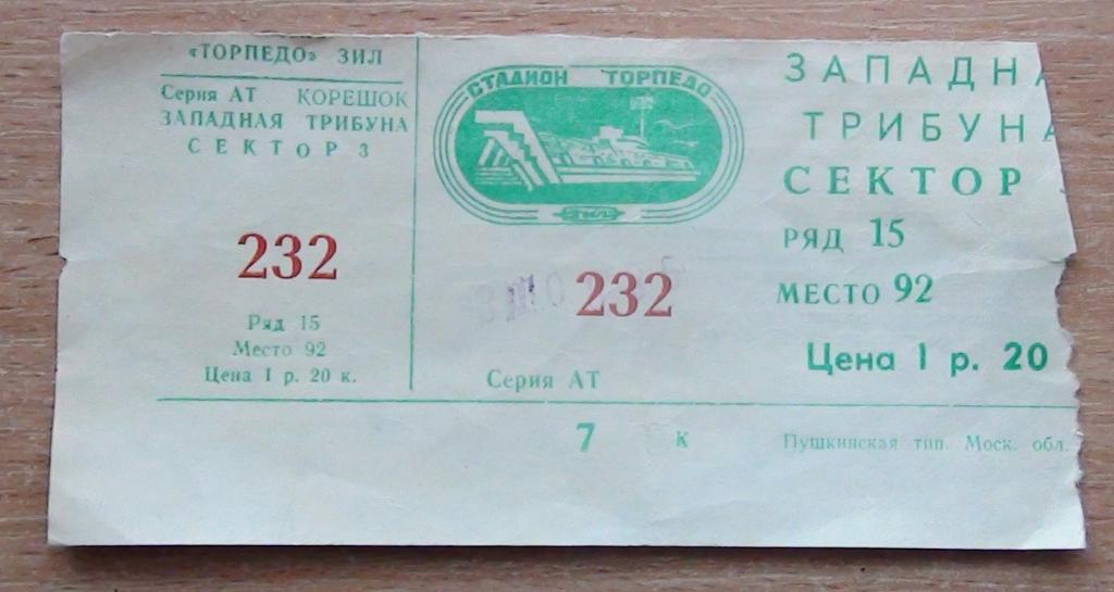 Торпедо Москва - Динамо Минск 1985